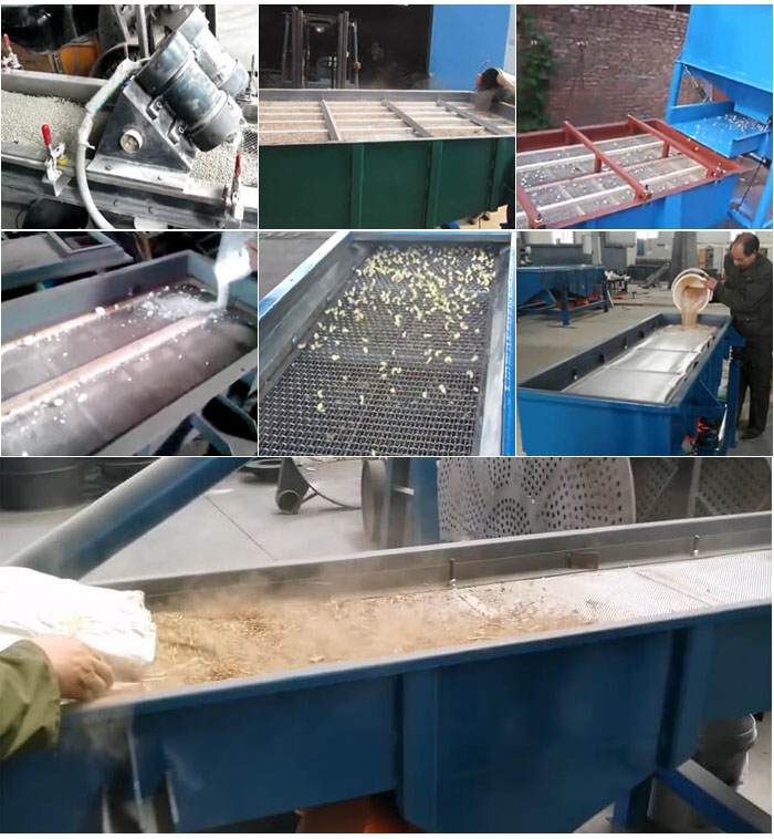 直線振動篩，石子，沙子，砂石等物料使用現(xiàn)場圖