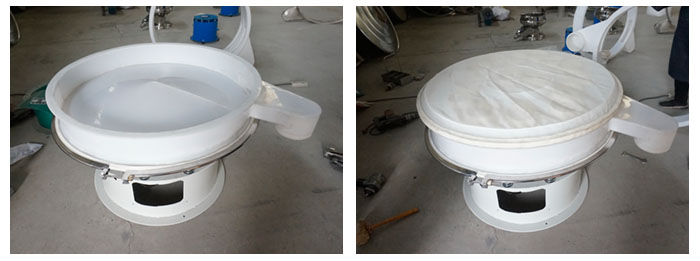 準(zhǔn)備底座安裝底框，將篩網(wǎng)放在底框上