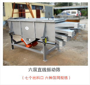 六層直線振動(dòng)篩加裝制成裝置，灰色油漆出口產(chǎn)品