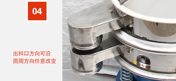 出料口方向可沿圓周方向任意改變。